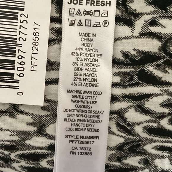 Joe Fresh Women's Snakeskin Print Pencil Skirt Size 1X Stretchy Midi Knee Length - Picture 5 of 5